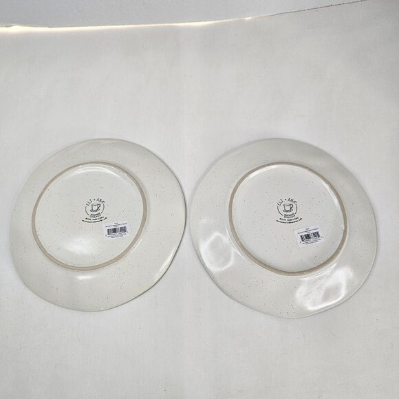 Eli + Ana Hummingbird Salad Plate Christmas Holiday Ceramic Lot of 2 - Picture 2 of 9